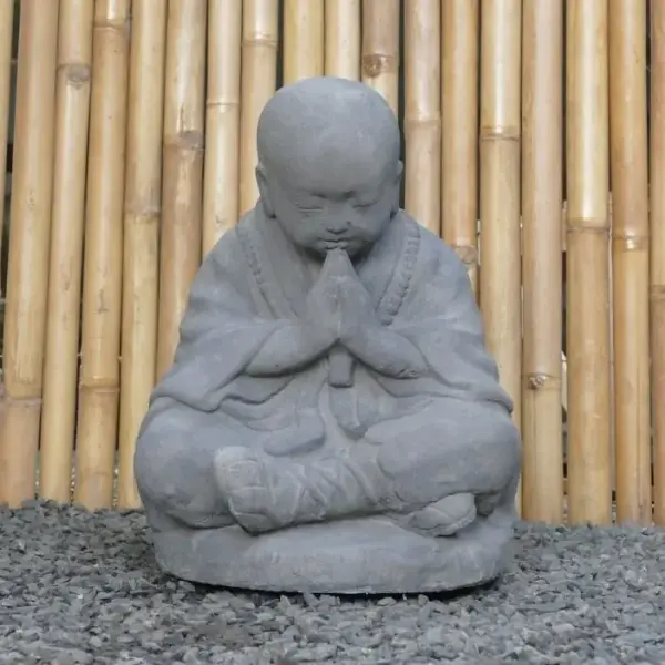 Artikelbild 1 des Artikels “Sitzender Mönch mit Namaste, ca. 50cm hoch “
